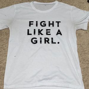 White shortsleve tee